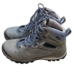Vasque steel Blue & Gray lace up ultra dry Outdoor hiking Boots vibram sole sz 9